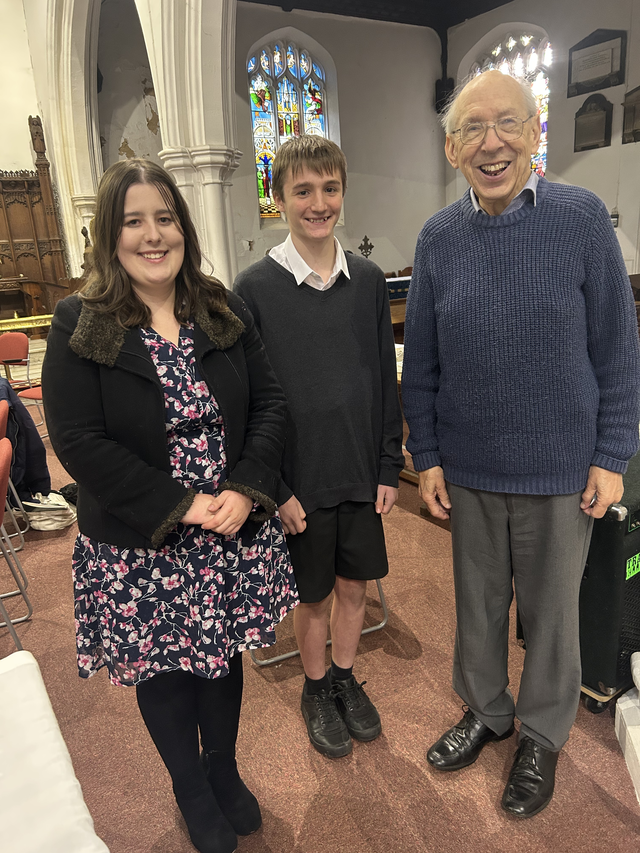James Crowe with Lola and Alfred